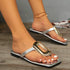 Plus Size Flip-flops Buckle Sandals for Ultimate Comfort and Style - Swefashionstore
