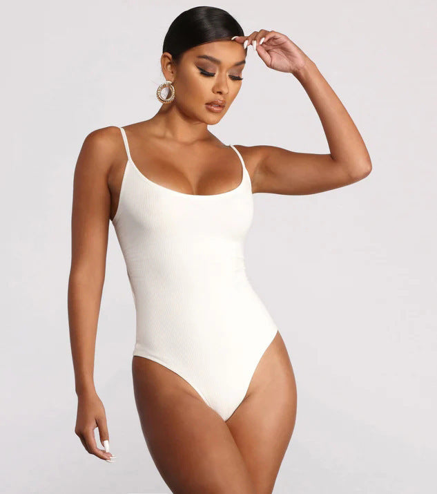 Sommer Bikini Rückenfrei Einteiliger Badeanzug Damenbekleidung