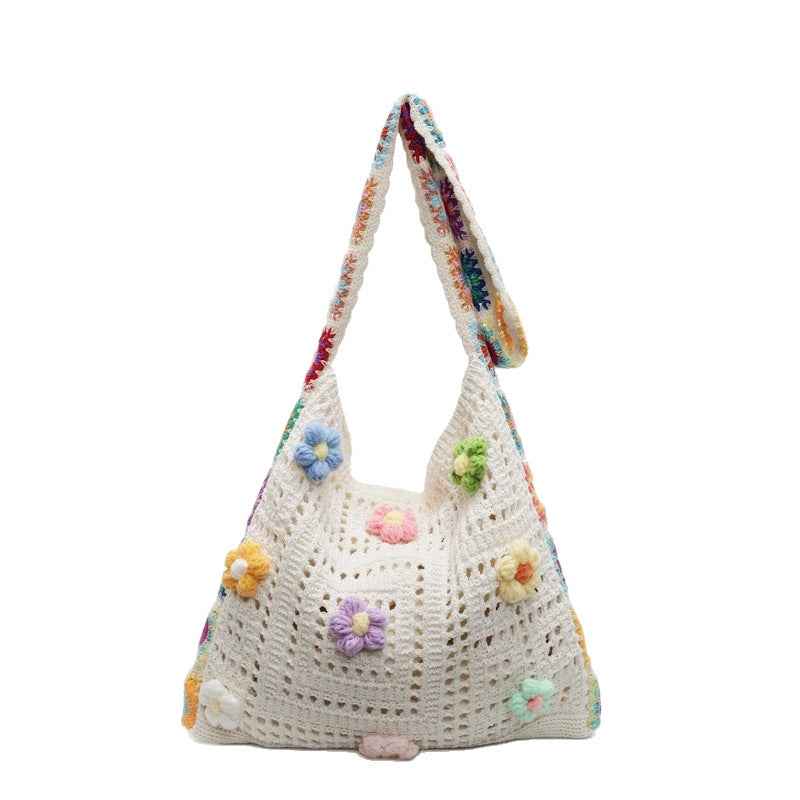 Casual Weaving Hollow Beach Bag Women&