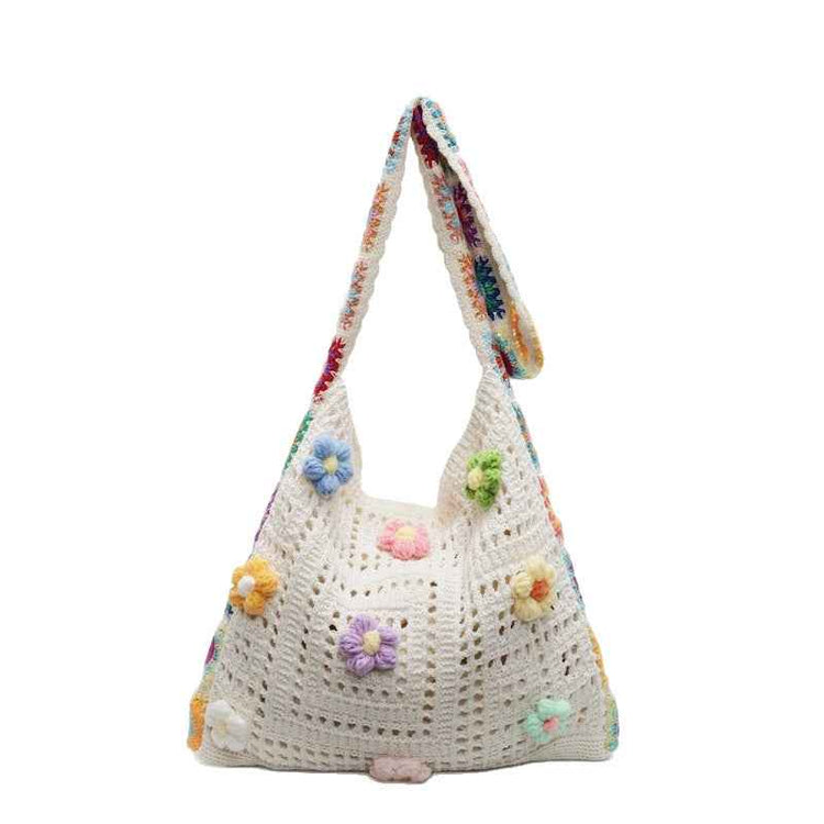Casual Weaving Hollow Beach Bag Women&