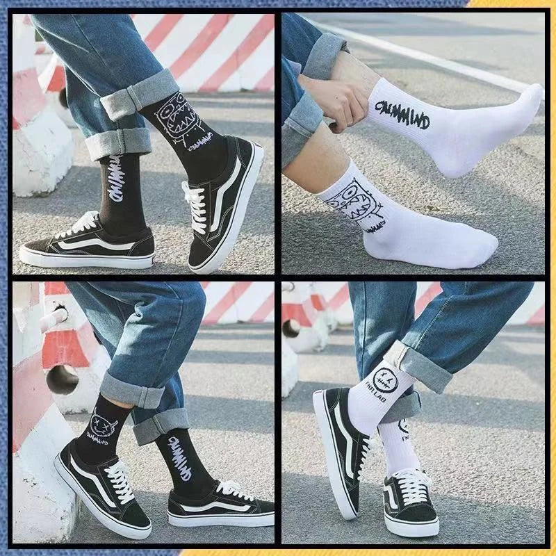 Cotton Socks Simplicity Anime Devil Grimace Harajuku - Swefashionstore