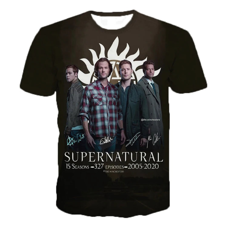 NEW Arrival Supernatural 3D Print Regular Hoodie - Swefashionstore