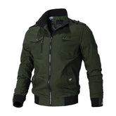 Jacket Men Fashion Casual Windbreaker Jacket Coat Men 2025 Spring Autumn New Hot Outwear Solid Stand Slim Jacket Mens - Swefashionstore