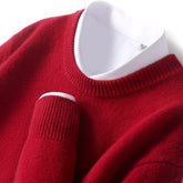 High Quality Loose Round Neck Solid Color Sweater - Swefashionstore