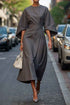Loose Batwing Sleeve Dress Fashion - Swefashionstore