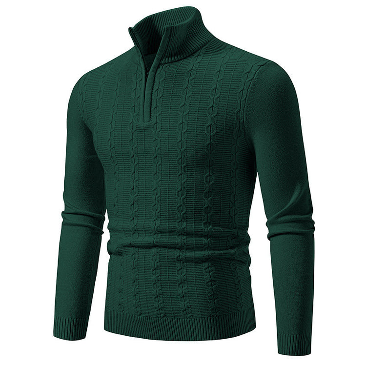 Casual Simple Stand-up Collar Slim Fit Men&