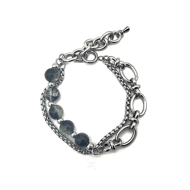 Titanium Steel Double-layer Burst Beads Bracelet