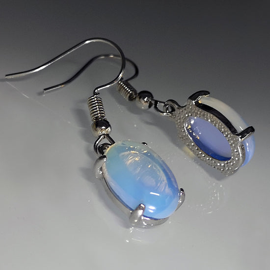 Opal Earrings Retro Moonstone Eardrop Jewelry Cross - Swefashionstore