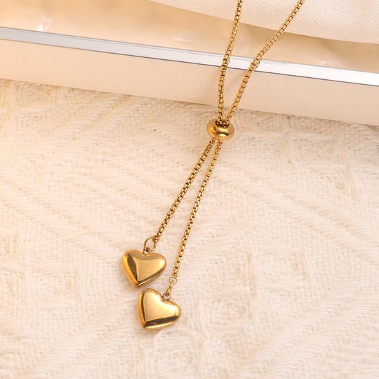 Love Pendant Necklace Net Red Personality Ins Cold Style Titanium Steel - Swefashionstore