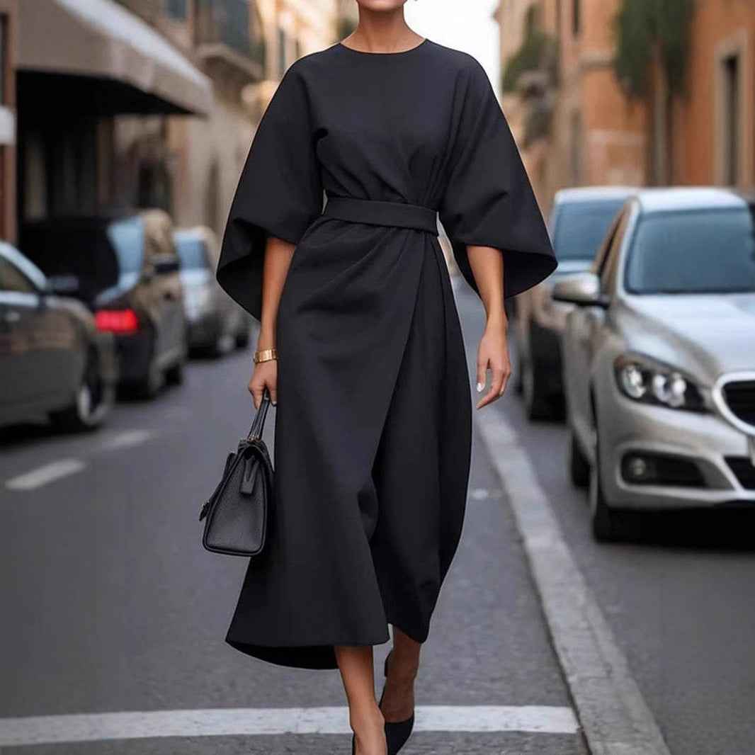 Loose Batwing Sleeve Dress Fashion - Swefashionstore
