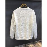 Texture Jacquard Heavy Round Neck Sweater - Swefashionstore