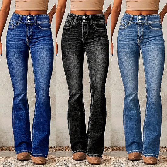 Washed Street Skinny Retro Stretch Jeans - Swefashionstore