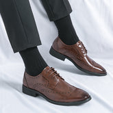 British Style Pointed Leather Shoes - Swefashionstore
