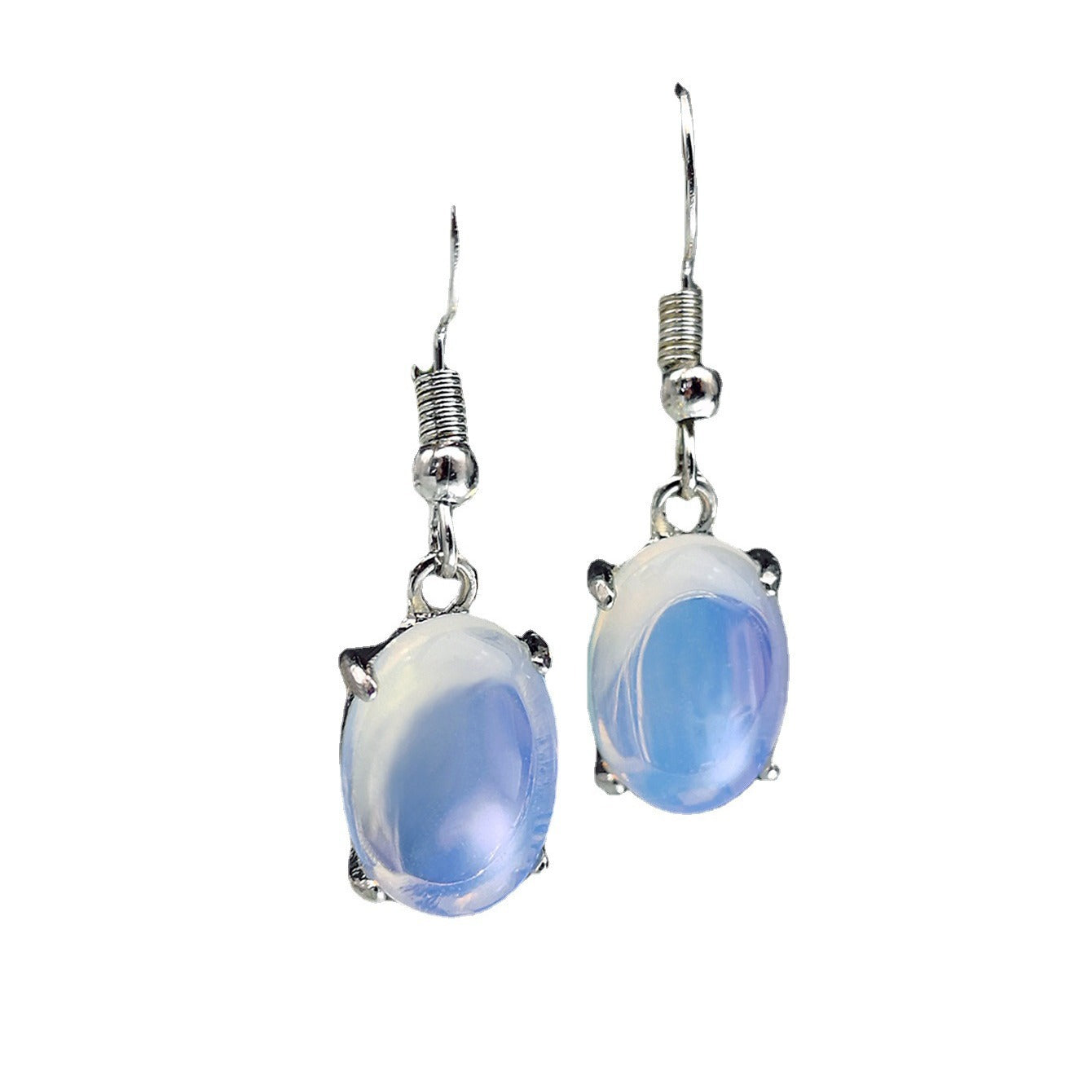Opal Earrings Retro Moonstone Eardrop Jewelry Cross - Swefashionstore