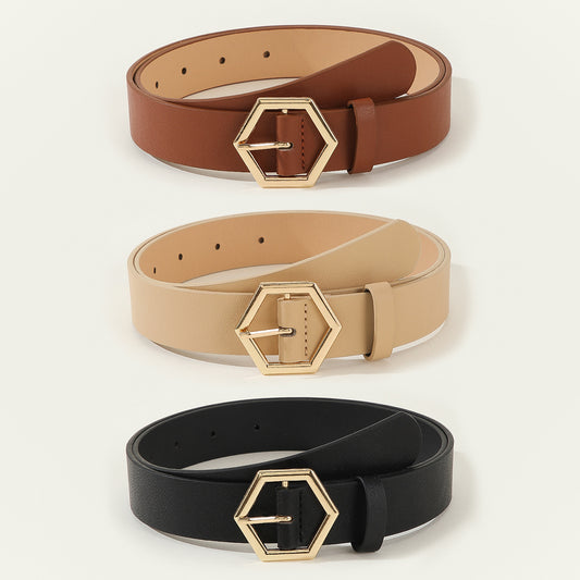 Damen Hexangular Star CASUAL All-Match Gürtel