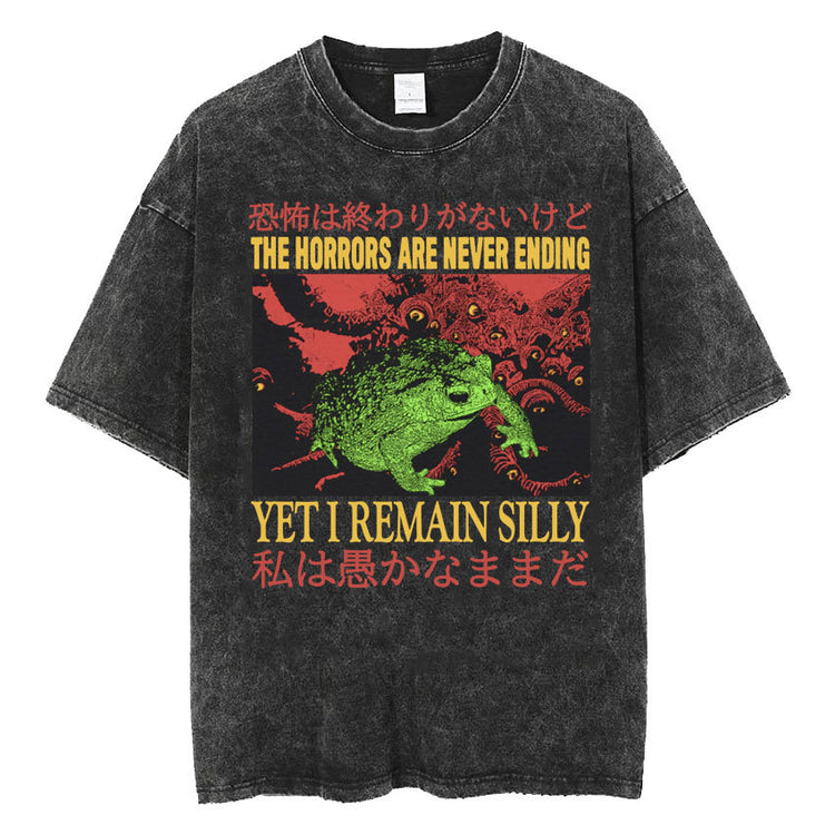 Fashion Personality Frog Print Men&