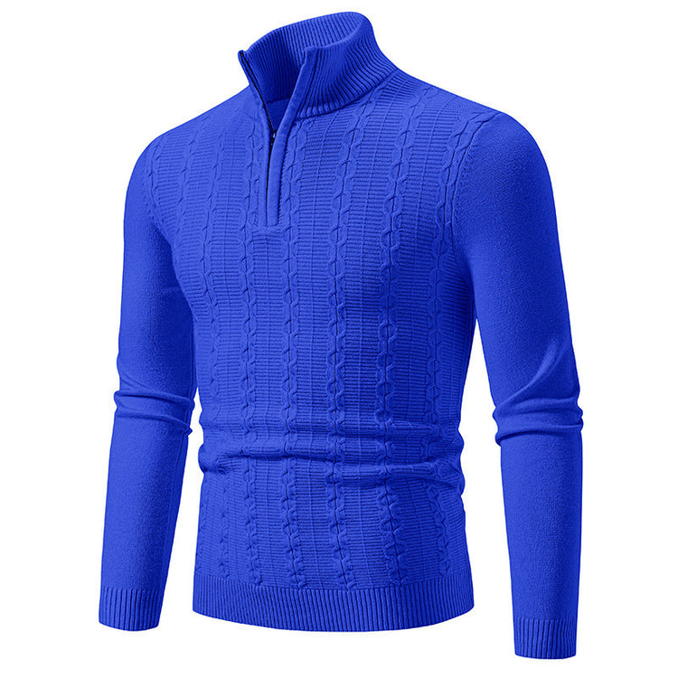Casual Simple Stand-up Collar Slim Fit Men&