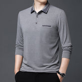 Solid Color Casual Dad Long-t-shirt - Swefashionstore
