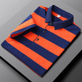 Casual Striped Half Sleeve T-shirt Men&