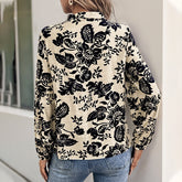 RETRO Printed Elegant Shirt Top For Women - Swefashionstore