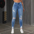 Stretch Ripped Slim Fit Feet Women&