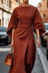 Loose Batwing Sleeve Dress Fashion - Swefashionstore