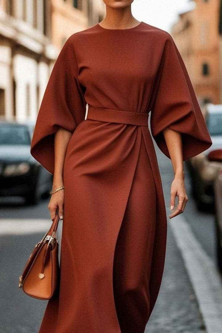Loose Batwing Sleeve Dress Fashion - Swefashionstore