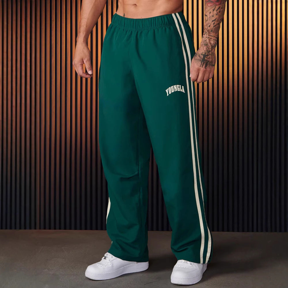 Herren Sporthose Paar Nähte Druck Freizeit