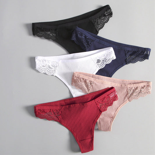 WEDDING Underwear LOW-WAIST Full COTTON Women's Lace