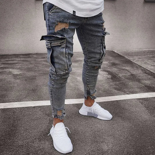 NEUE Heißer Verkauf Stretch herren Mode TRENDY Casual Skateboard JEANS