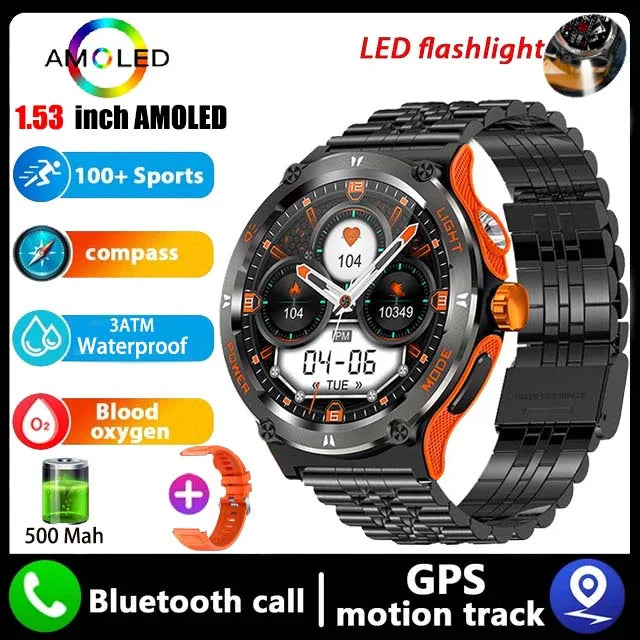 New Rugged Military Smart Watch