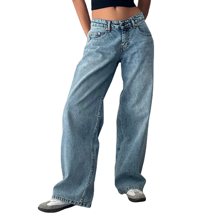 Harajuku Y2K Low Waist Baggy Jeans - Swefashionstore