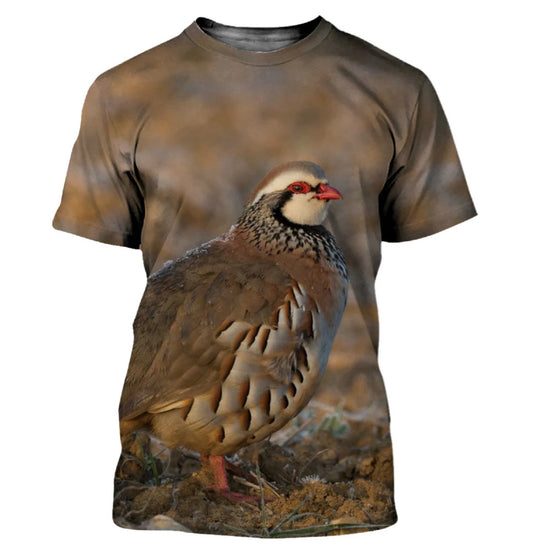 Camouflage Hunting Animals Quail 3D Print - Swefashionstore