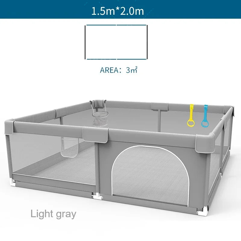 NEW Large Indoor Baby-Playground with PROTECTIVE Angle Activities FENCE for Baby