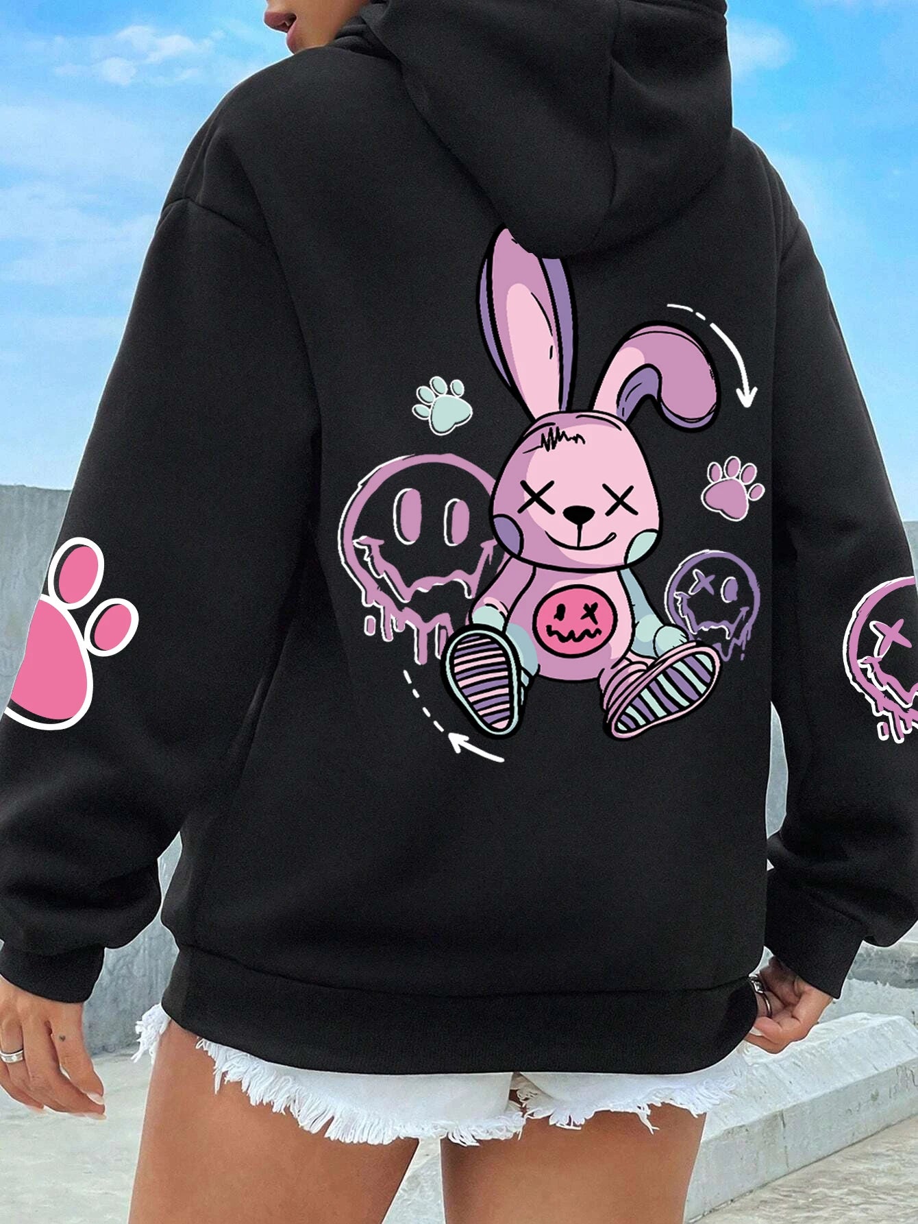 TEEKOSSC Street Casual Printed Female Hoodie - Swefashionstore