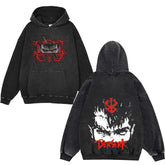 Anime Hoodies Guts Print Manga Sweatshirt Gothic Harajuku - Swefashionstore