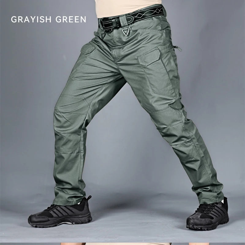 New Mens Tactical Pants Multiple Pocket Elasticity Military Urban Commuter Tacitcal Trousers Men Waterproof Cargo Pant 6XL - Swefashionstore