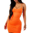 LIVA GIRL SUMMER Spaghetti Solid Strap MINI DRESS - Swefashionstore