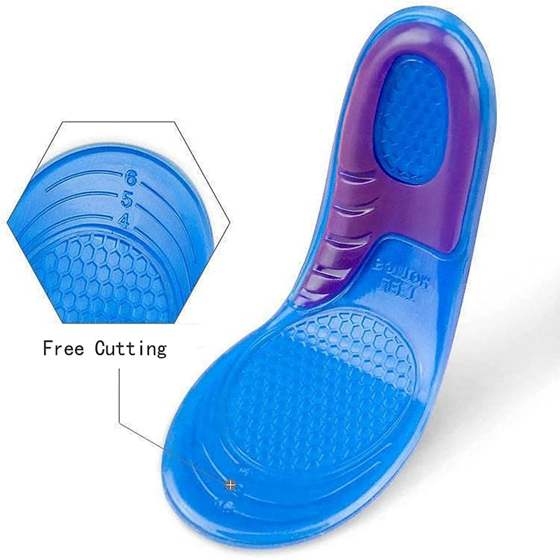SILIKON-Einlegesohlen für Schuhe Orthopädische Fußgewölbeunterstützung