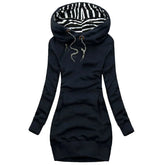 Zakhaev Women Slim Sweater Long Sleeve-Hoodie Dress - Swefashionstore