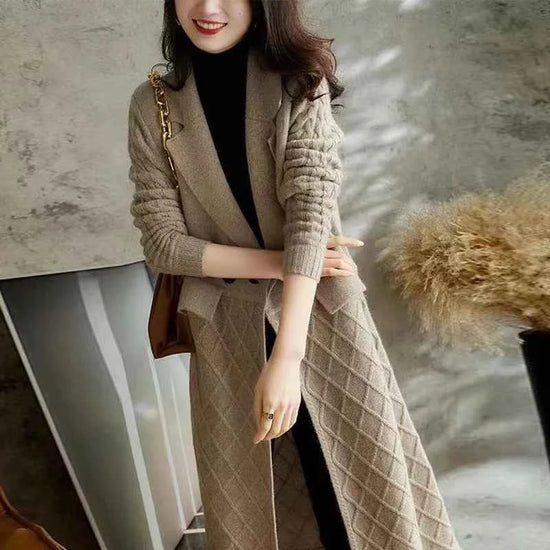 Cashmere Sweater Cardigan for Ladies - Cozy Wool Windbreaker Style - Swefashionstore