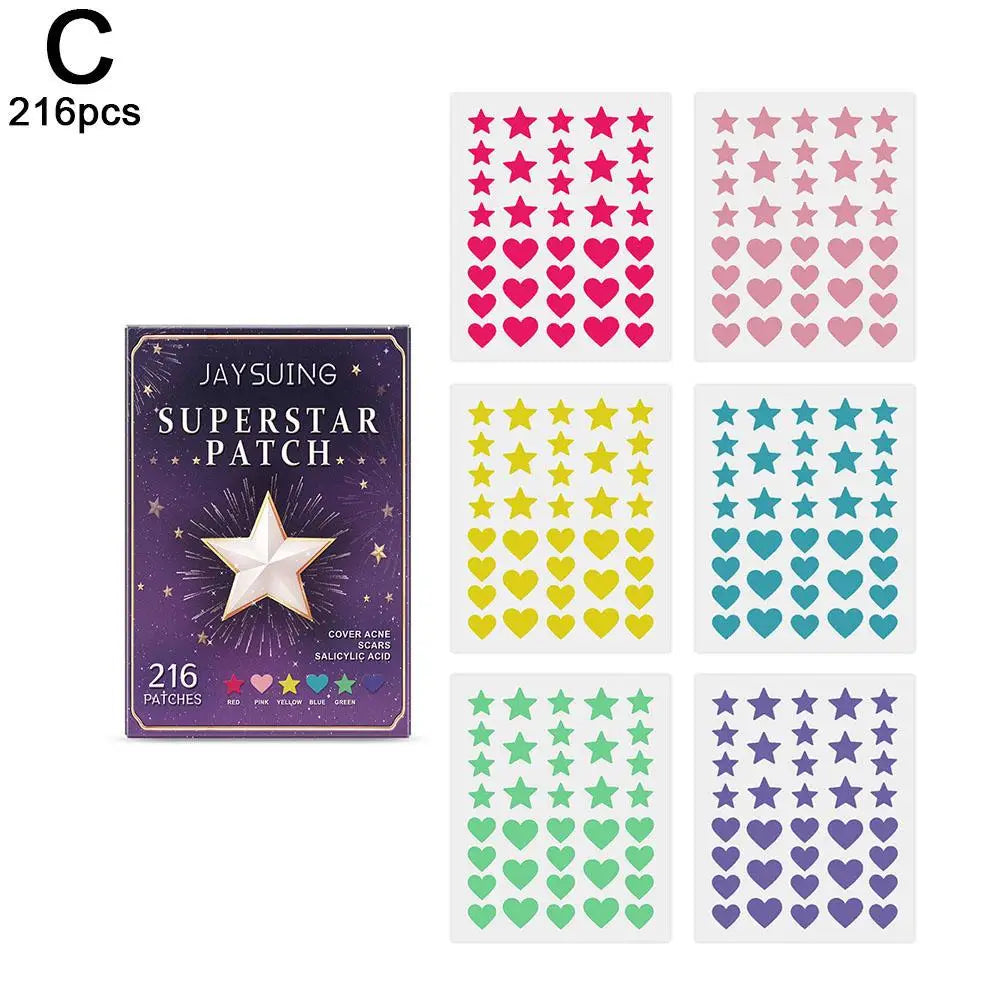 JAYSUING 200pcs Star PE Pimple ACNE Patch