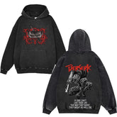 Anime Hoodies Guts Print Manga Sweatshirt Gothic Harajuku - Swefashionstore