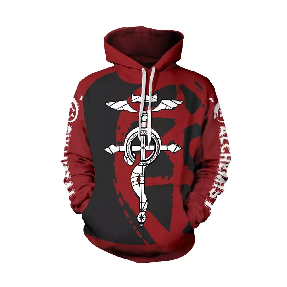 NEW Metal Alchemist Role-Playing Clothing 3D-Printed Hoodies