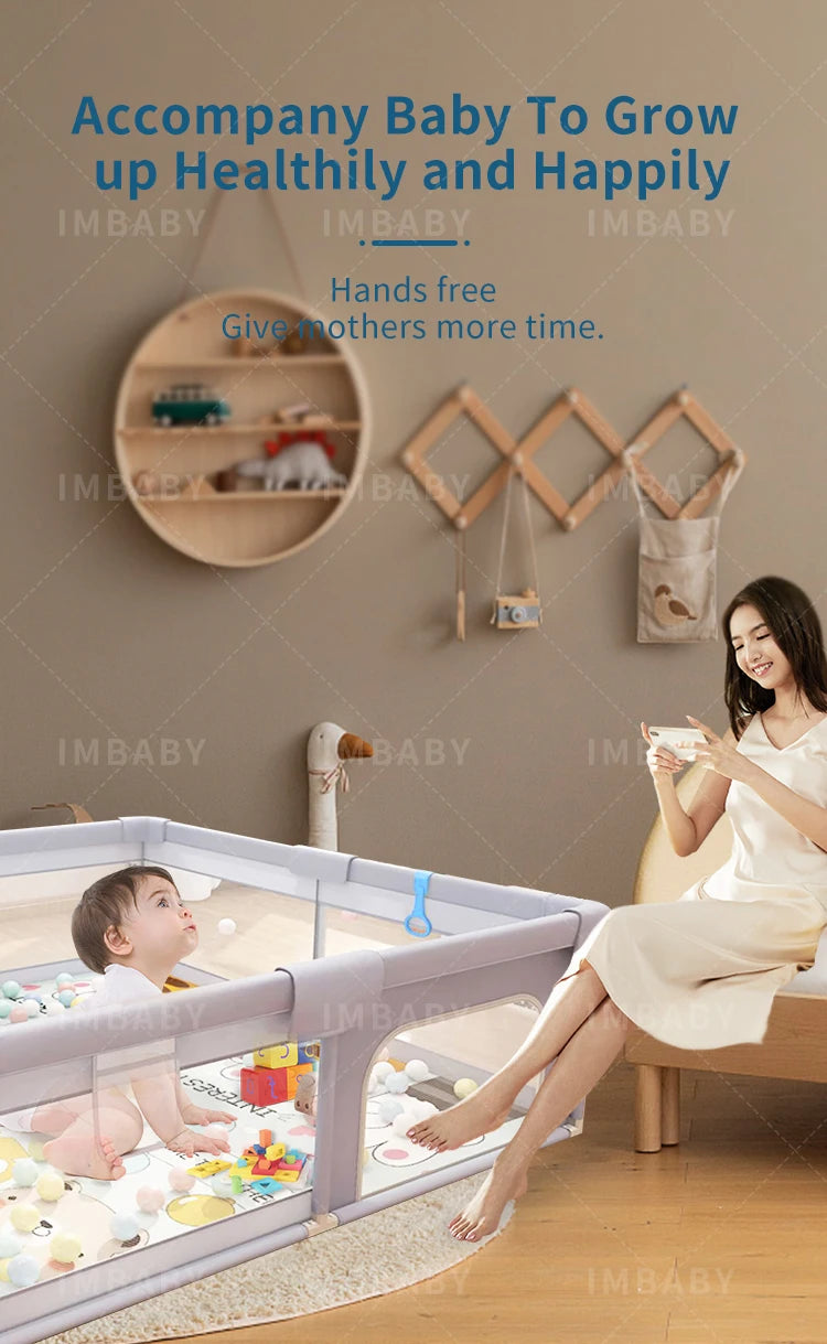 NEW Large Indoor Baby-Playground with PROTECTIVE Angle Activities FENCE for Baby