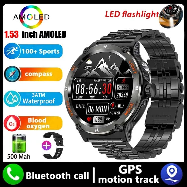 New Rugged Military Smart Watch