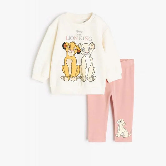 MINISO Long Sleeve Cartoon Two Piece Sets For Kids Full Print Hoodies+Pants