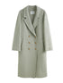 DUSHU 100% Wool Coat 2025 Winter Vintage Wool Coat - Swefashionstore
