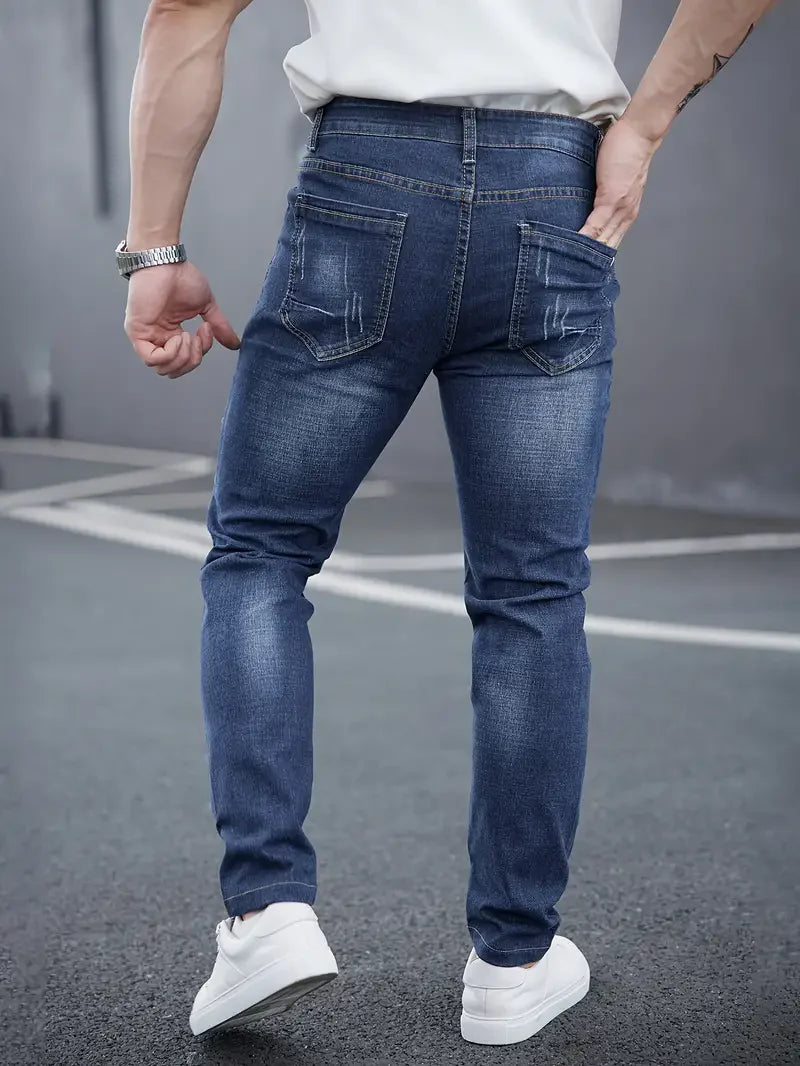 CHOLYL Herren Slim Casual Street CLASSIC Skinny Jeans