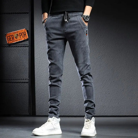 BESTSELLER Men's Elastic Waist Denim HAREM Jeans
